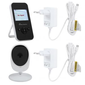 Interphone video et audio pour bebe avec vision nocturne infrarouge de 2,4 pouces, moniteur de temperature, prise UE 100-240 V - Neuf