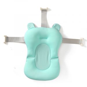 Baignoire Pour Bébé Baignoire Oreiller Portable Tapis De Bain Bébé Coussin D'air Antidérapant - Coussin De Bain Baignoire Bébé Coussin Bain Bain Flottant Coussin De Baignoire Mignon (Vert) - Neuf