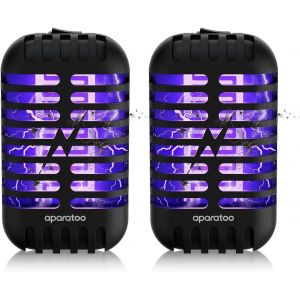 Lampe Anti Moustique, 2Pcs Anti Moustique Electrique, 1000V Électrique Anti Moustique Uv Lampe Anti Moustique Interieur Anti Insectes Mouche Répulsif Efficace Portée 100M² Raquette Electrique Insecte - Neuf