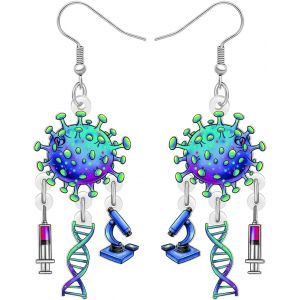 Kal-Boucles D'oreilles Pendantes Amusantes En Forme De Bécher De Laboratoire Pour Enseignant, Science, Biologie, Chimie, Appréciation, Bijoux, Cadeaux Scientifiques, Cadeaux Pour Femmes, Étudiants - Neuf