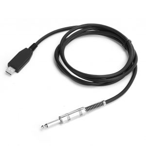Cable USB pour guitare, connecteur USB male vers jack mono 6,35 mm, cable d'enregistrement pour base de guitare vers PC, 3 m - Neuf