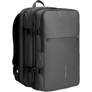 YEMAESRE-Mark Ryden Sac À Dos Extensible 36 L - Fermeture Éclair Ykk Pour Ordinateur Portable De 17,3"" - Antivol - Sac À Dos De Voyage Pour Cadeau De Saint-Valentin (Gris), Gris, Xl, Professionnel - Neuf