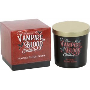 D&eacute;coration Vampire Victorienne : Bougie De Sang Gothique Dans Un Bocal En Verre Noir &iquest; Cadre D'Ambiance Mystique Pour Soir&eacute;e Cin&eacute;ma D'Horreur &iquest; Ornement Essentiel D'Inspiration Gothique - Neuf