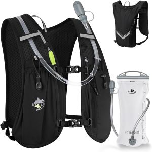 Jexnovashop-Sac Hydratation Running, Gilet Hydratation Running Femme Homme, Gilet Trail Sac &Agrave; Dos L&eacute;ger Et Respirant, Sac &Agrave; Dos R&eacute;glable - Neuf