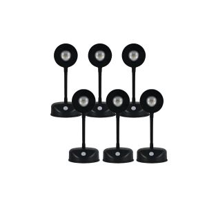 Lot de 6 lampes murales LED sans fil avec capteur, rechargeables par USB, veilleuse avec d&eacute;tection de mouvement et variation d'intensit&eacute; lumineuse - Neuf