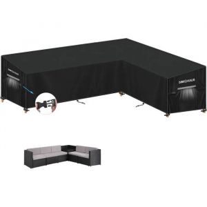 Simphaus Housse Imperm&eacute;able Pour Canap&eacute; De Jardin Angle En L, 420d Oxford, 300x230x95x80/60cm. - Neuf