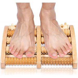 Kal-Rouleau De Massage En Bois,Outils De Réflexologie Appareil Massage Des Pieds Pour Soulager Fasciite Plantaire,Appareil De Massage Des Pieds Pour Douleur Au Pied Relaxation Et Soulagement - Neuf