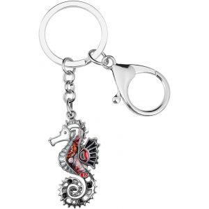 Kal-Porte-Clé Requin En Alliage De Zinc Émaillé Porte-Clé Meduse Pieuvre Baleine Cadeaux Pour Femme Filles Porte-Clé Voiture Animaux Marins Bijoux - Neuf