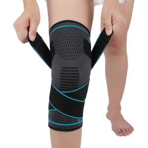 Genouillère Pour L'arthrite, Les Déchirures Du Ligament Croisé Antérieur Et Du Ménisque, Genouillères Réglables Pour Le Sport, Pour Hommes Et Femmes (Simple, L) - Neuf
