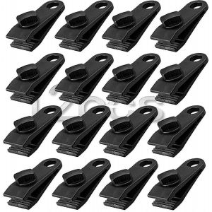 12 Pi&egrave;ces Tarpaulin Clips Multifonctionnels Tarpaulin Clips Auvent Pour Tente Ext&eacute;rieure Auvent De Camping - Neuf