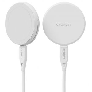 Cygnett ChargePuck Qi2.0 Casques, Smartphone Blanc USB Recharge sans fil Charge rapide Int&eacute;rieure - Neuf