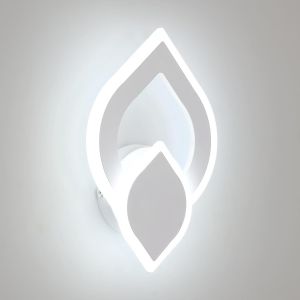 Ulteronixshop-Applique Murale Int&eacute;rieure Led, 16w 1800lm Lampe Murale Led Moderne Fleur Design, Luminaire Mural Blanc En Acrylique Pour Salon, Chambre, Couloir, Escalier, Blanc Froid 6500k - Neuf