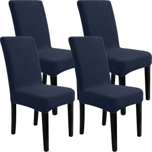 ERSHI-Housse De Chaise 4 Pieces, Extensible Housse De Chaise Salle À Manger, Protection Chaise Housse Moderne Universel, Protege H[292] - Neuf