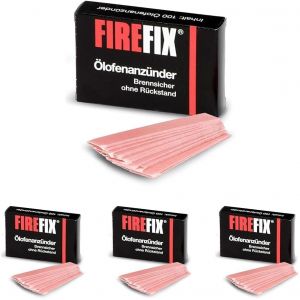 Kal-Allume-Feu À Huile -Pack De 100 Mèches De Paraffine -Rose (Lot De 4) - Neuf