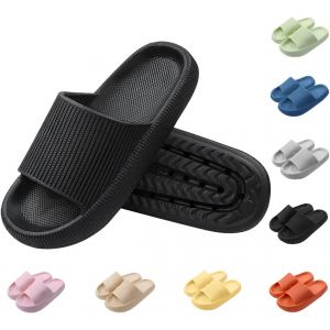 Kalanka-Unisex Claquette Hommes Femme Ete Pantoufles De Douche Sandales Homme Tongs Maison Chaussons De Bain Antidérapant Chaussures De Piscine Et Plage - Neuf