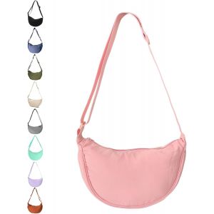 RFCBC-Sac à Croissants en Nylon Sac à Croissant pour Femmes Nylon Petit Sac Demi-lune en Velours Côtelé Sac Banane en Velours Côtelé - Neuf