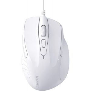 Mouse Pro S2 Souris Filaire Optique Haute Pr&eacute;cision 6 Boutons 6400 DPI 4 DPI R&eacute;glable Souris Ergonomique pour Windows 11/10/8.1/8/Vista/XP/Mac Ordinateur Portable/Bureau C&acirc;ble 1.5M-Gris - Neuf