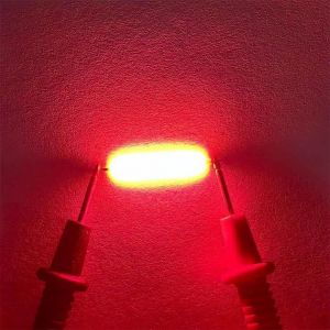 Sjzg-Led Filament Flexible 10 Pi&egrave;ces De Filament Led Cob 18.8mm 29mm 38mm 54mm 68mm, Pi&egrave;ces D'ampoule Edison Dc 3v 12v 57v, Pi&egrave;ces De Diode &Agrave; Incandescence,Red,29mm Dc3v 10 Pi&egrave;ces - Neuf