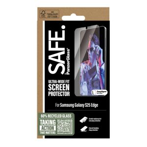 SAFE by PanzerGlass Protection d'&eacute;cran Ultra-Wide Fit avec applicateur Samsung Galaxy S25 Edge - Neuf