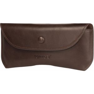 Kathlelxh-Étui À Lunettes De Soleil En Cuir Véritable [Doublure En Microfibre] [Fermeture À Bouton-Pression] [Support Pont De Nez] [Pochette][H879] - Neuf