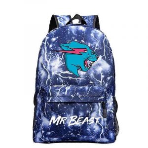 Sac a dos Mr Beast Lightning Cat pour garcons et filles, cartable de dessin anime pour ecoliers, adolescents, voyage, ordinateur portable, Mochila - Neuf