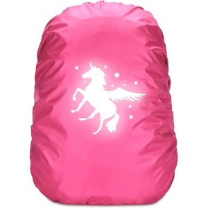 Cartable licorne - Protection contre la pluie - Cartable licorne - Housse de sac &agrave; dos - R&eacute;fl&eacute;chissant - Protection contre la pluie - Cartable Step by Step by Step by Step - Housse de sac &agrave; - Neuf