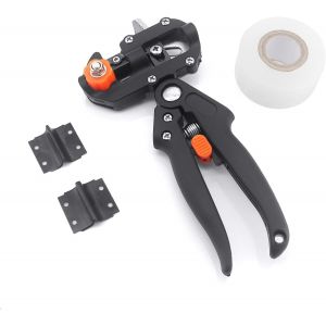 CHECARZHN--NO1-Cisaille À Greffer 2 En 1 Pour Outils De Greffe Et D'Élagage D'Arbres De Jardin Avec 3 Lames Remplaçables Et Rouleaux De Ruban De Greffe - Neuf