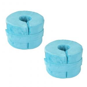 Lot De 2 Coussins De Soutien Pour Les Pieds, Coussins En Mousse Pour Chevilles Avec Housse Amovible Zipp&eacute;e, Sur&eacute;l&eacute;vation Du Talon Compens&eacute; - Neuf