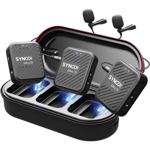 Micro Cravate Sans Fil G1(A2) Pro, Double Ensemble De Micro-Cravates,150M De Port&eacute;e, 8H D'Autonomie, Pour Vid&eacute;os En Ligne, Interviews, Vlogs, Cam&eacute;ras, Smartphones Et Tablettes. - Neuf