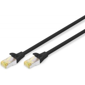 C&acirc;ble Lan Cat 6A - 5M - Rj45 C&acirc;ble R&eacute;seau - S/Ftp Blind&eacute; - Compatible Cat-6 & Cat-7 - Noir[Z1674] - Neuf