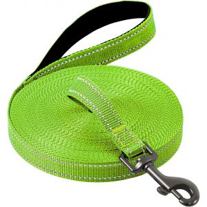 Laisse De Dressage Pour Chien-3 M,5 M,10 M,15 M,20 M,Robuste,Réfléchissante-Avec Poignée Rembourrée Et Dragonne-Pour Petits Et Grands Chiens.[C48] - Neuf