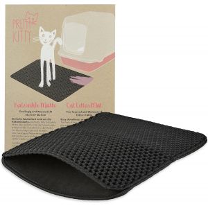 Tapis De Liti&egrave;re Maison De 30x40cm Noir-Tapis De Liti&egrave;re Pour Chat Et Chaton-Pretty Kitty - Neuf