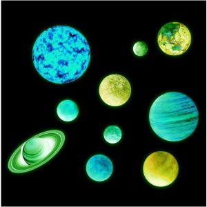 Lot De 10 Autocollants Lumineux Pour Décoration Murale, Plafond, Chambre D'enfant - Neuf