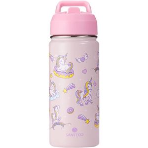 Shiba-Bouteille D'eau Pour Enfant Avec Paille - Gourde Isotherme 500 Ml - Thermique - Conçu Pour L'école, Le Jardin D'enfants Et L[2 - Neuf