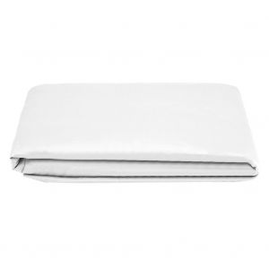 Hjlian Housse De Lit 100 % Coton, Drap-Housse Anti-Poussiere (Blanc 180 X 200 + 27) - Neuf