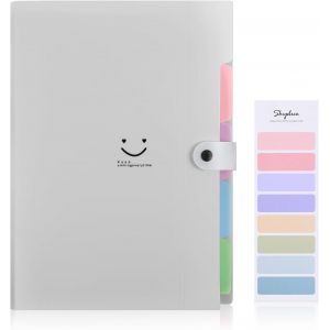 ERYI-Trieur, Trieur Document, Pochette Trieur Avec Étiquettes, Classeur Trieur 5 Compartiments, Range Document Trieur A4, Trilleur Pour Bureau, Scolaire (Gris) - Neuf