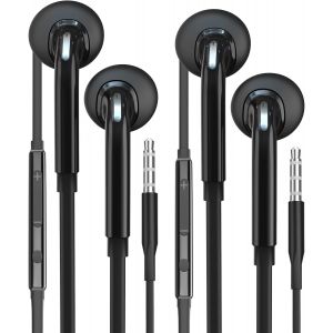 Ecouteurs Filaire Écouteur Gamer(2pc)3.5mm Jack Prise Casque Headphone Gaming Intra Auriculaire Kit Main Libre Earbud Avec Fil Audio Musique Sport Oreillette Compatible pour Samsung Galaxy Xiaomi - Neuf