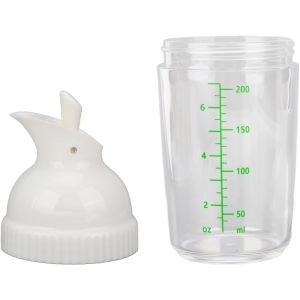 Shaker À Vinaigrette,200 Ml Shaker Pour Sauce Salade,Récipient À Vinaigrette Avec Couvercle,Bouteille À Épices De Cuisine,Distributeur De Vinaigrette Avec Bec Verseur (Blanc) - Neuf