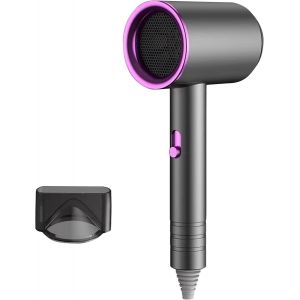 Sèche Cheveux 1200w, Sèche-Cheveux Ionique, Séchage Rapide, Professionnel Hair Dryer, 4 Températures/3 Vitesses,Protection Contre La Surchauffe, Seche Cheveux Professionnel Ionique Négatif - Neuf