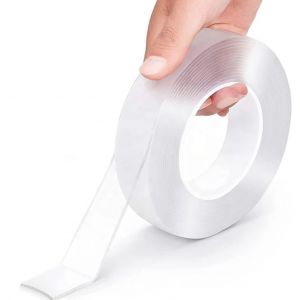 Chenquansarl-Ruban Adh&eacute;sif Double Face Tr&egrave;s R&eacute;sistant, Nano Ruban De Montage Amovible, Ruban Adh&eacute;sif Extra Adh&eacute;sif, Lavable, Bandes Murales Solides Transparentes Pour Poster Tapis Pour Coller Des Art - Neuf