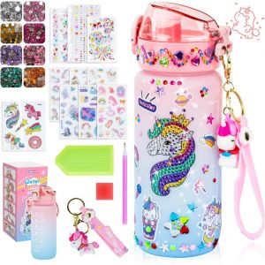 Licorne Cadeau Fille 4 5 6 7 8 9 Ans Diy Gourde Bricolage Fille 5 6 7 8 9 10 Ans Bouteille D'eau Diamond Painting Kit De Bricolage Jouet Créatif Pour Enfants Cadeau D'anniversaire - Neuf