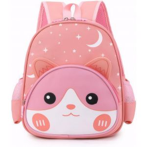 KALANKA-Sac à Dos Garcon Fille Enfants, Imperméable Réglable Sac à Dos Cartable pour Enfants, Chats et Chiots, Dinosaure Cartable pour Ecole Maternelle, Crèche Garderie, 2-7 Ans - Neuf