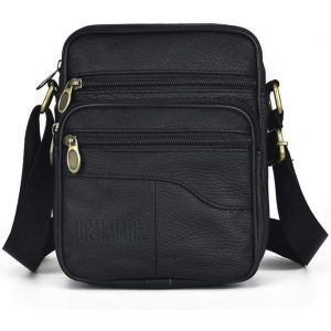 nzqaf-Sac à Bandoulière en Cuir pour hommes, Petits Sacs à Bandoulière en Cuir Véritable Vintage, Sac à main à Poignée d'affaires Classique,Sac de Voyage Messager - Neuf