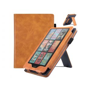 &Eacute;tui en cuir PU avec support pour Kindle Paperwhite 12e g&eacute;n&eacute;ration - Marron - Neuf