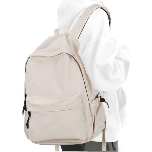 Sac a dos d'ecole pour filles, resistant a l'eau, sac a dos simple pour adolescents, garcons et filles, sac a dos leger et simple pour le college - Neuf