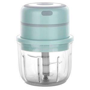 Mini Hachoir Électrique Vert, Hachoir À Légumes Avec Bol En Verre De 300 Ml, Hachoir À Viande Électrique Pour Aliments Pour Bébé, Viande, Piment, Ail, Fruits. Mini Mixeur. - Neuf