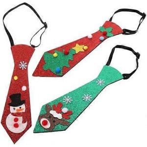 2024 Cravate De F&ecirc;te De No&euml;l Accessoires De F&ecirc;te De No&euml;l D&eacute;corations De No&euml;l Cravate De No&euml;l Cravate Pour La F&ecirc;te Cravate De F&ecirc;te De No&euml;l P - Neuf