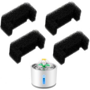 4 Pièces Filtre Fontaine À Eau Pour Chat, Filtre En Mousse De Rechange, Fontaine Mousse Éponge Pour Animaux, Remplacement De Filtre, Éponges De Distributeur Eau Chat, Pour Animaux De Compagnie - Neuf