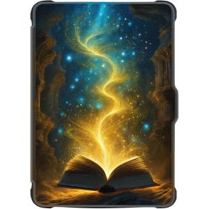 Coque Kobo Clara Hd 2018 Etui Cuir Silicone Flip 360° Automatique Veille Ou Réveil Magnétique Case Airbag Antichoc Nuage Mer Feuille Fleur Etanche Housse Pour Kobo Clara 2018 Hd Écran 6"" (8) - Neuf