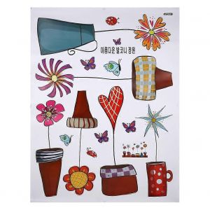 Pvcwall Stickersdiyart Décalque Fenêtre De La Salle À La Décoration Amovible - Neuf